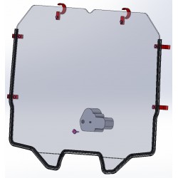 PARE BRISE SEGWAY POLYCARBONATE ESSUYAGE 175° SUPER VILLAIN SX20 2025-2026