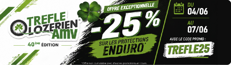 Soldes -25% sur les sabots enduro