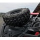 SUPPORT ROUE DE SECOURS EN ACIER LAQUE NOIR SUR VERIN - POLARIS 1000 PRO XP
